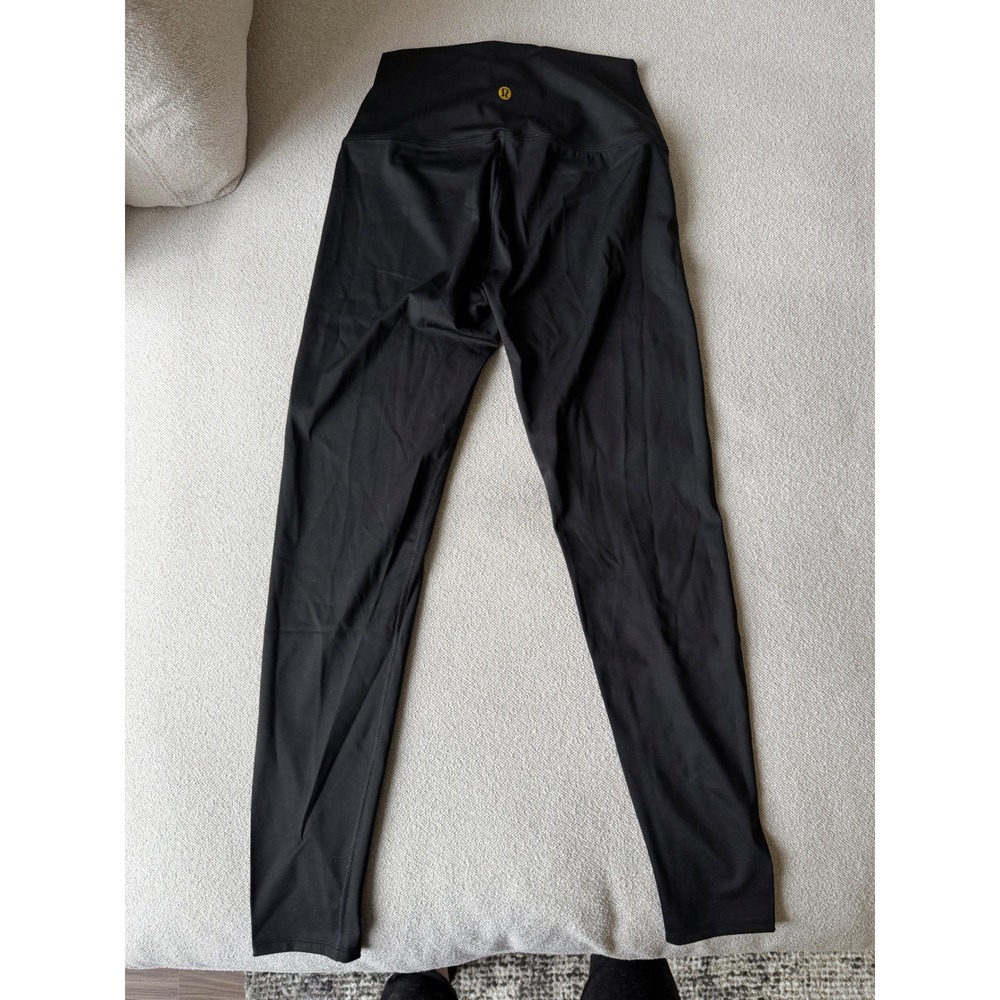 Lululemon Define Cropped Jacket Nulu Black Gold Zip & Leggings Set Size 6 NEW - Picture 8 of 8